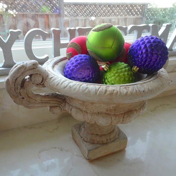 Set of 10 Red Green & Purple Glass Ball Christmas Ornaments Xmas Holiday Decor - Picture 11 of 11